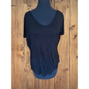 Black Burn Out Tee  T1451S  Small  (I)  NWt Boutique
